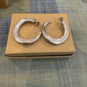 Simon Sebbag Sterling Silver Hoop Earrings